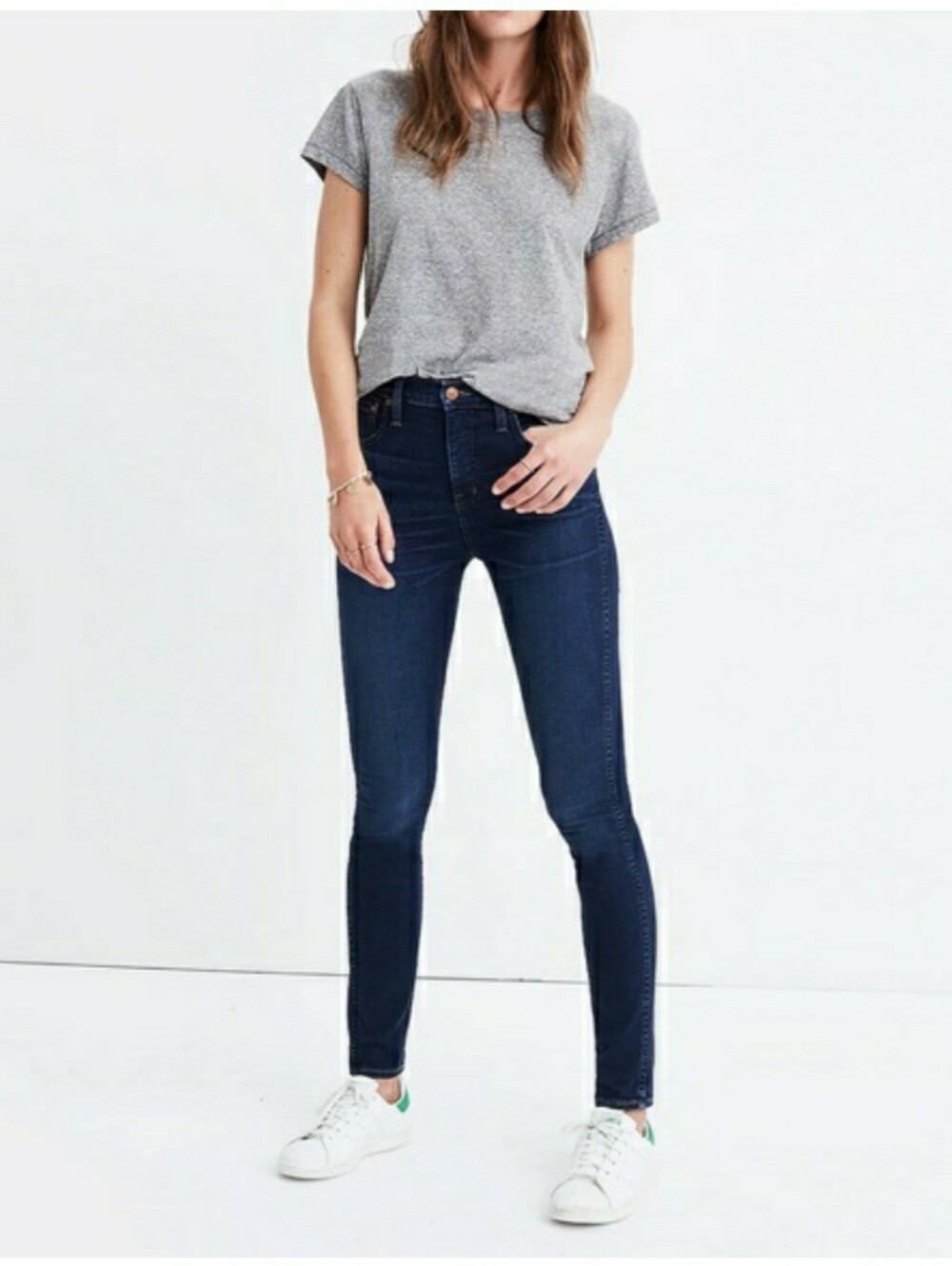 Madewell 10" High Rise Skinny Jeans - Dark Blue - Size 28